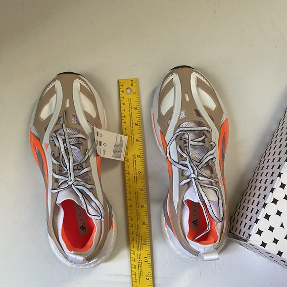 Women’s Adidas by Stella McCartney Solarglide | Ash Pearl Signal Orange | 8 - Picture 11 of 13